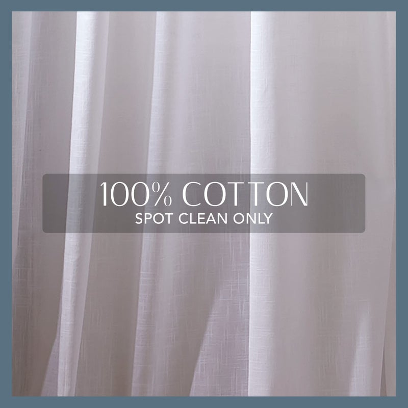 Elrene Home Fashions Calypso Boho Hand-Knotted Macrame Tassel Semi-Sheer Cotton Rod-Pocket Window Curtain Panel, 52 inches by 84 inches, White - Image 5